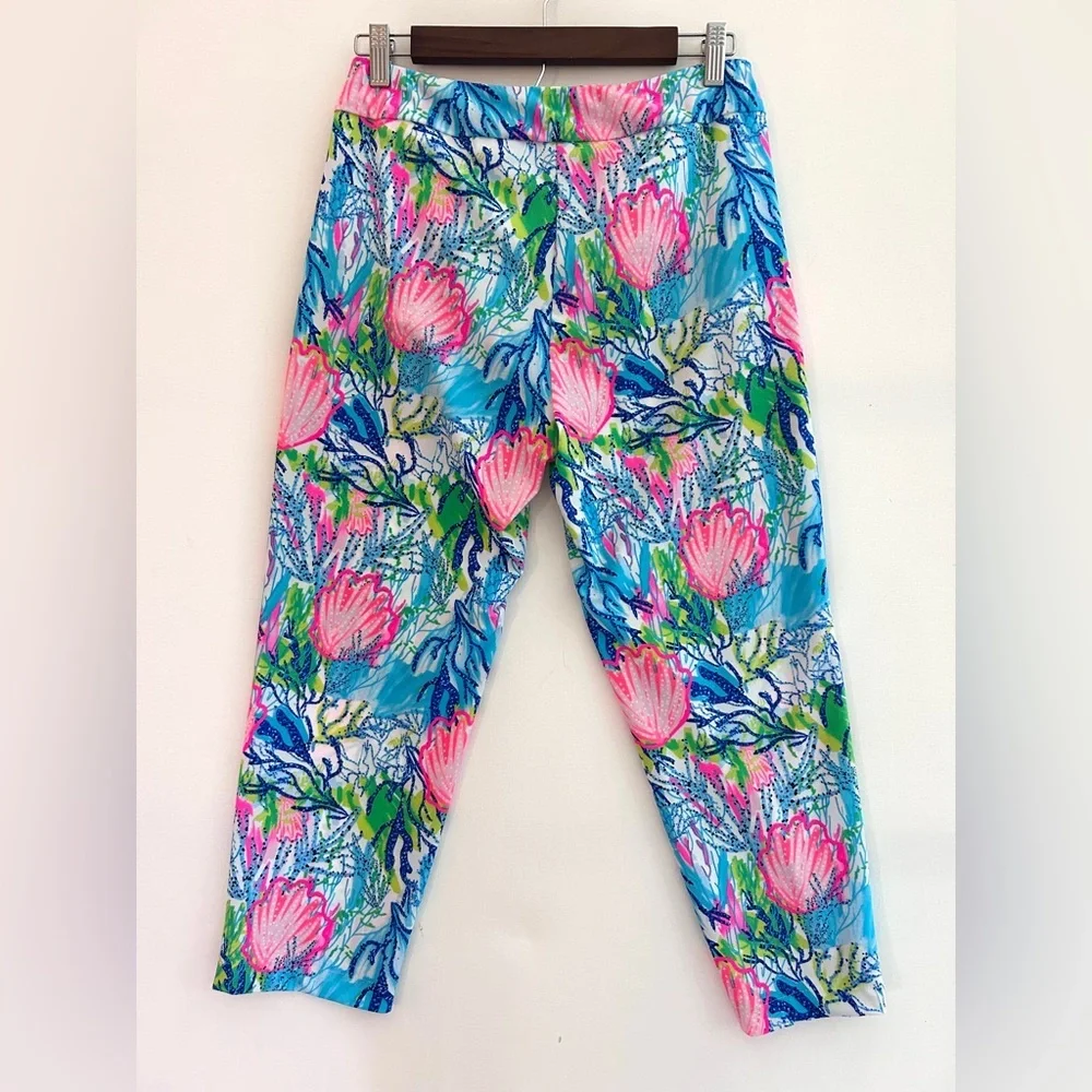 Bela Vida Coastal Print Pull-On Pants | Size 6 - Picture 8 of 10